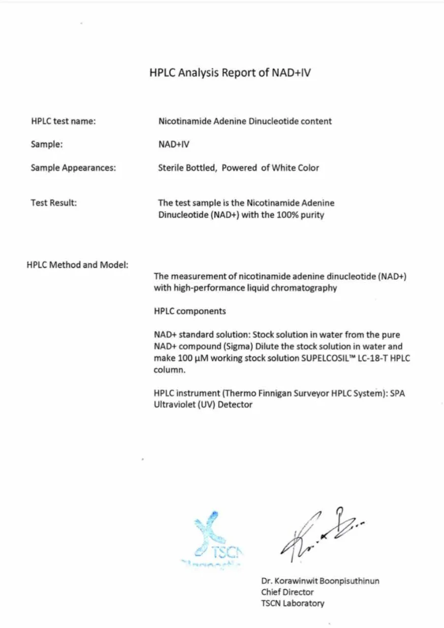 NAD+ patient care at LINNA Clinic