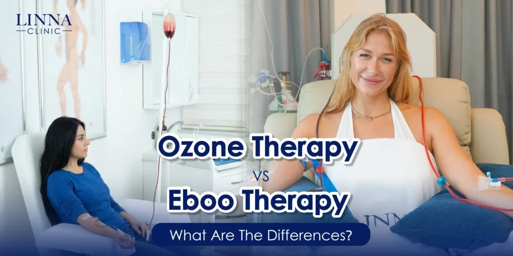 How does Conventional Ozone Therapy differ from EBOO Therapy?